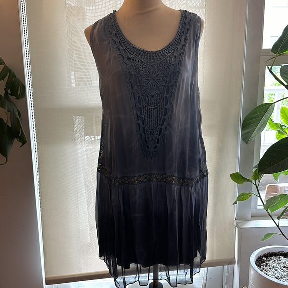 Made in Italy, silk Dress and Kimono/Cardigan Set - Picture 3 of 9